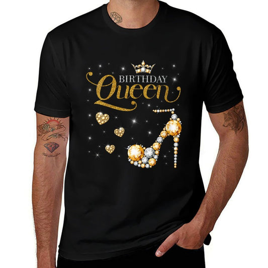 Womens Birthday Queen Happy Birthday Party  Odor-resistant T-Shirt