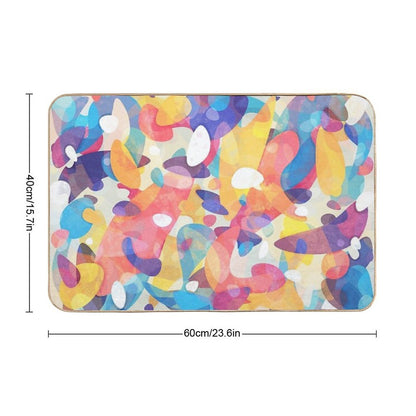 Chaotic Construction  Repositionable Bath Mat