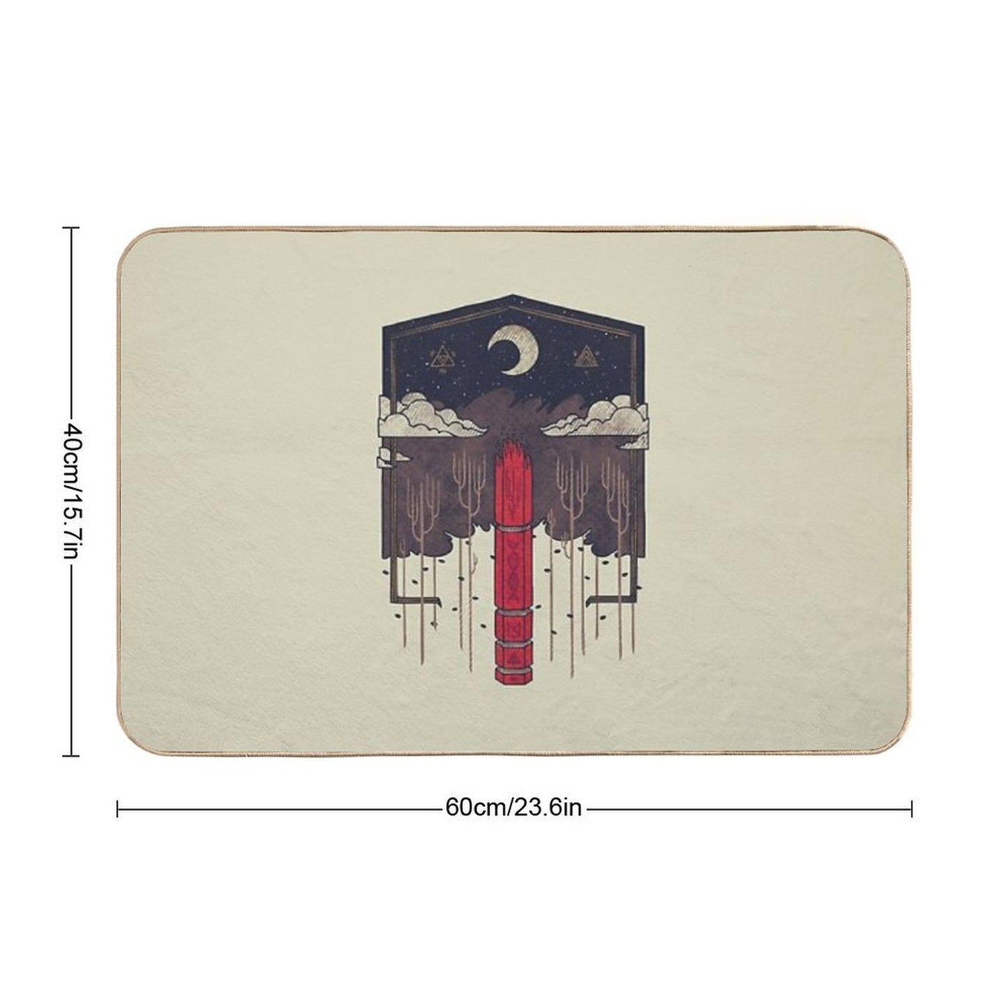 The Lost Obelisk  Pet-Safe Bath Mat