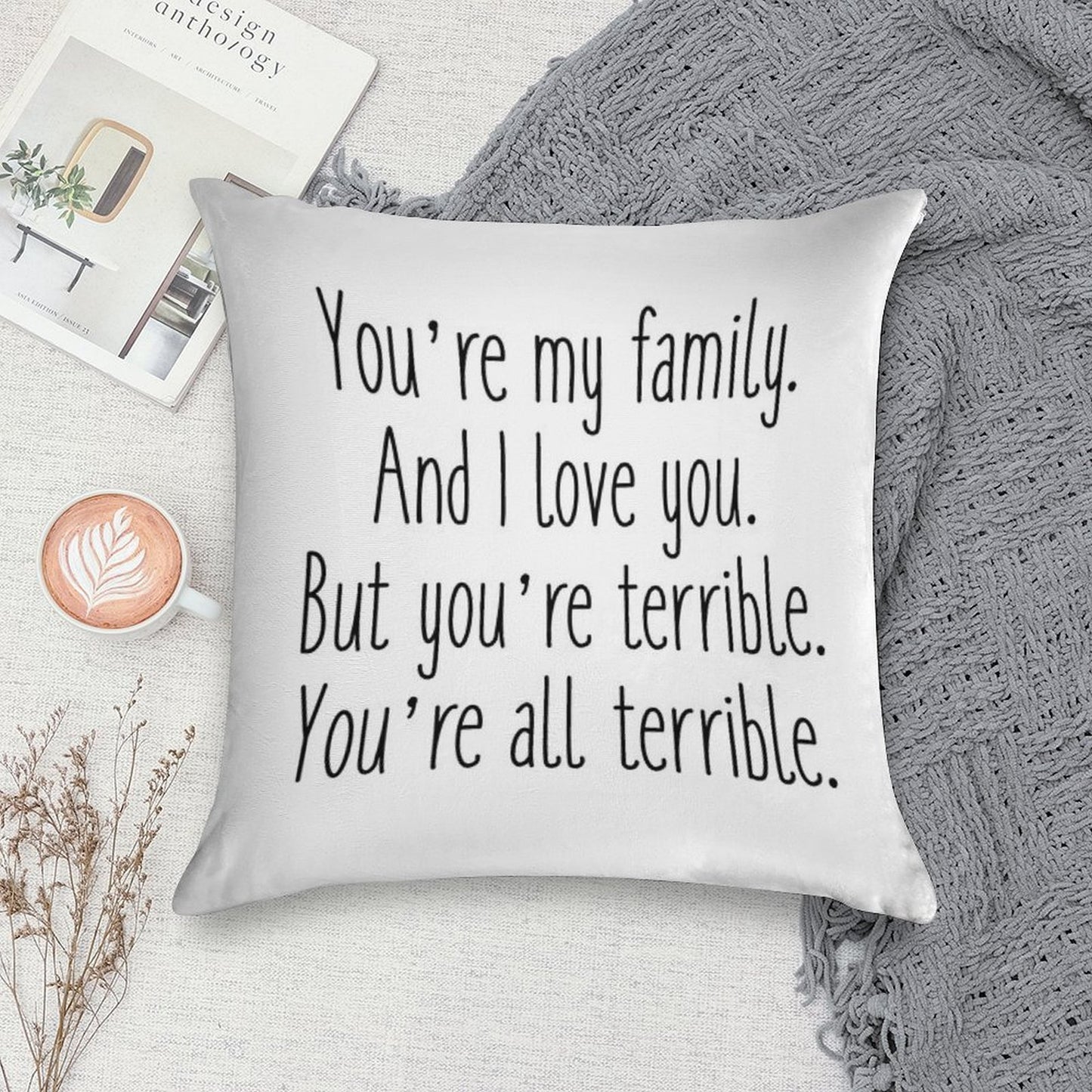 Terrible Soft Luxury Feel Throw Pillow