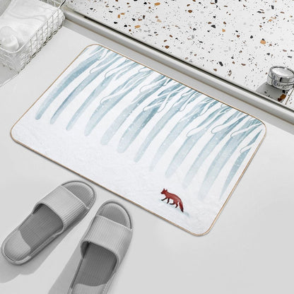 Winter Storm  Repositionable Bath Mat