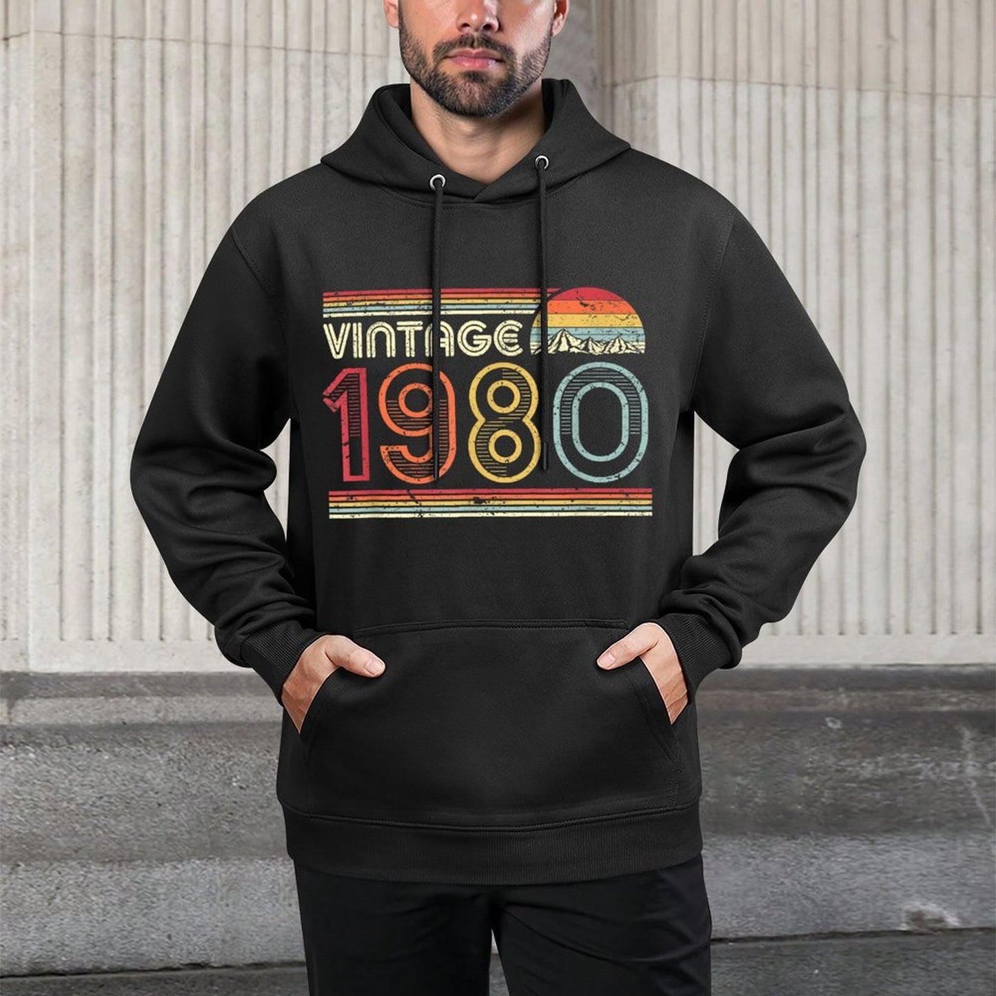 40th Birthday Gift. Classic, Vintage 1980 Unisex Design Hoodie