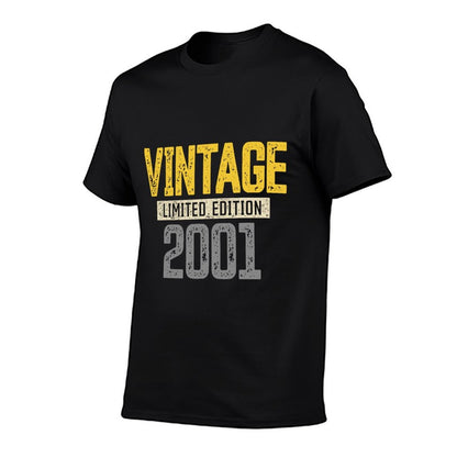 21st Birthdays Men Women Vintage 2001 21st Birthday  Quick-drying T-Shirt
