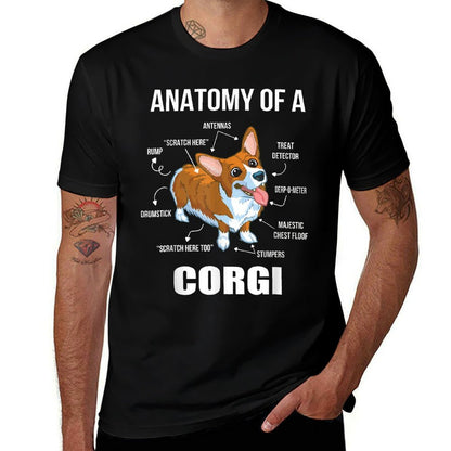 Anatomy of A Corgi Funny Dog  Relaxed-fit T-Shirt