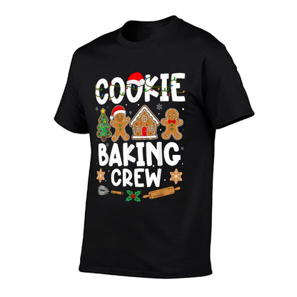 Cookie Baking Crew for Women Kids Men Boy Family Christmas  Breathable T-Shirt