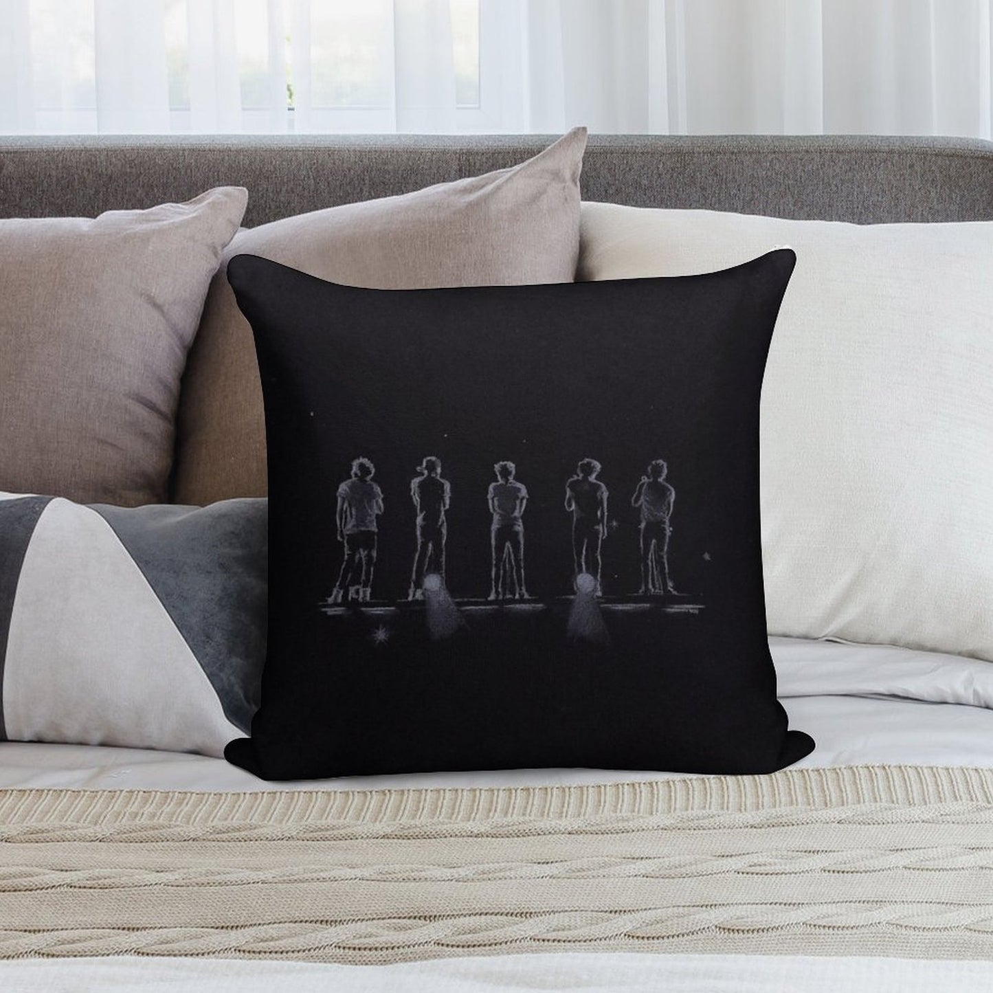 One Direction Soft Luxury Feel Throw Pillow