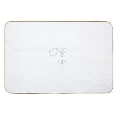 A Person Who Don’t Want to Go to Sleep.  Easy Maintenance Bath Mat