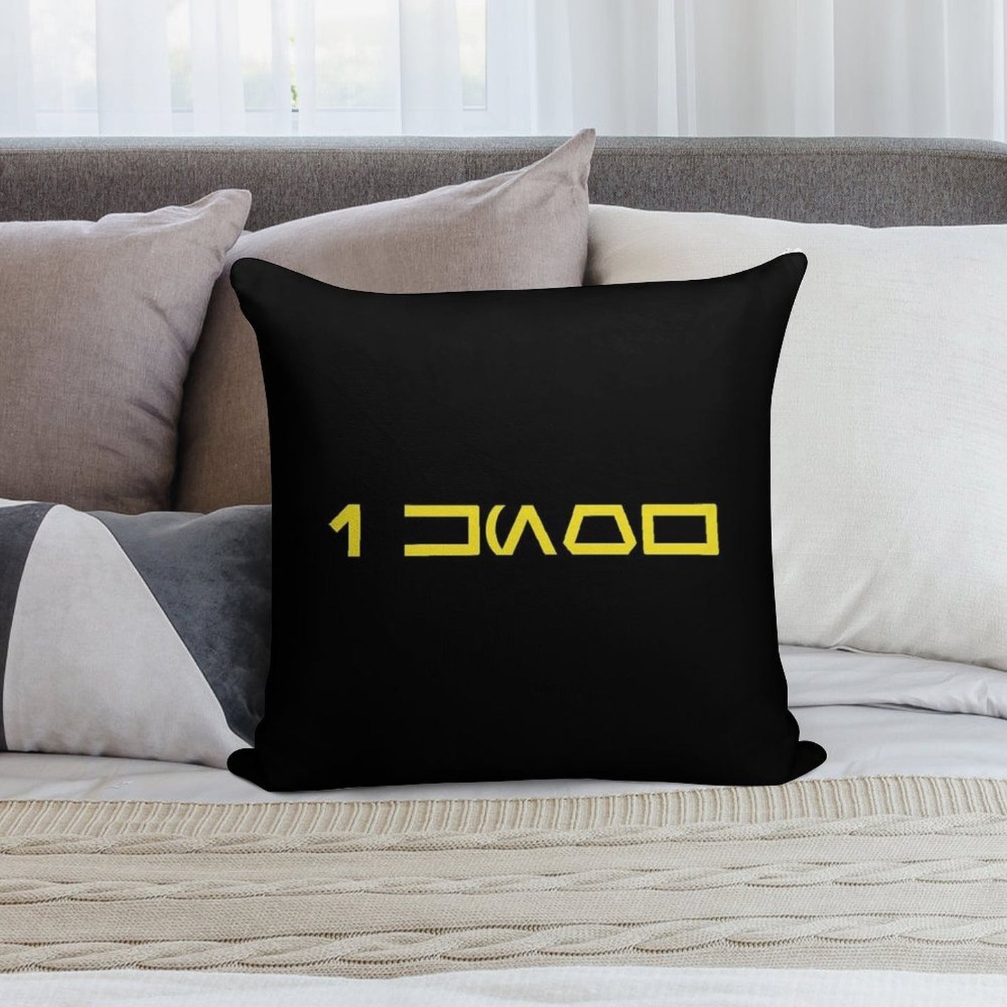 I Know (Aurebesh) Soft Style Accent Throw Pillow