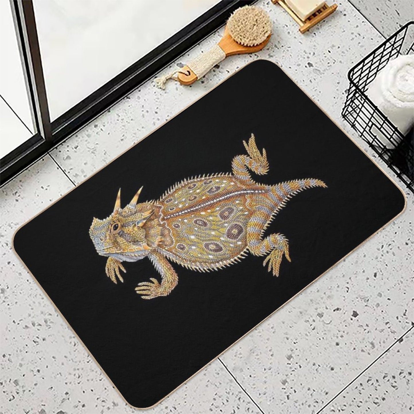 Horned Lizard  High-Traffic Bath Mat