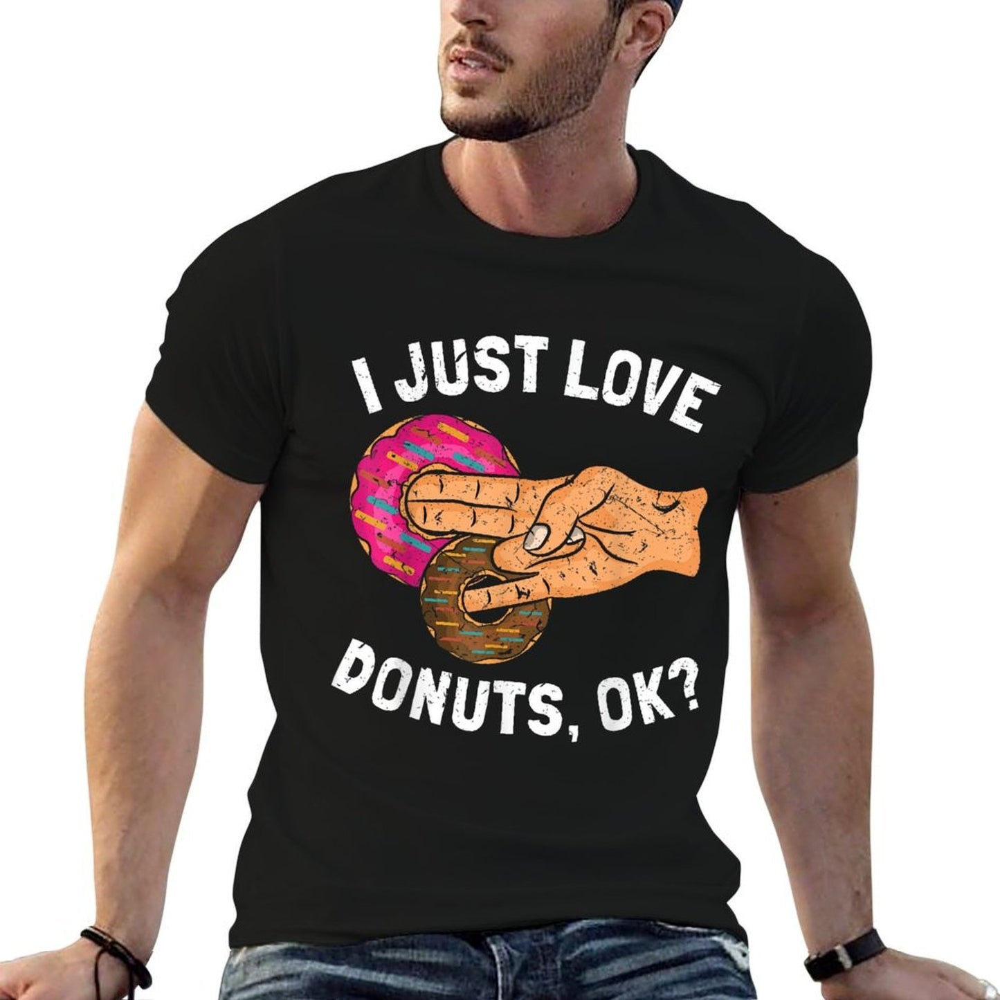 I Just Love Donuts Okay Two In The Pink Comfortable T-Shirt