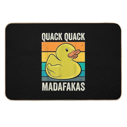 Quack Quack Madafakas Ducks Duck Duck Rubber Duck  Easy Maintenance Bath Mat