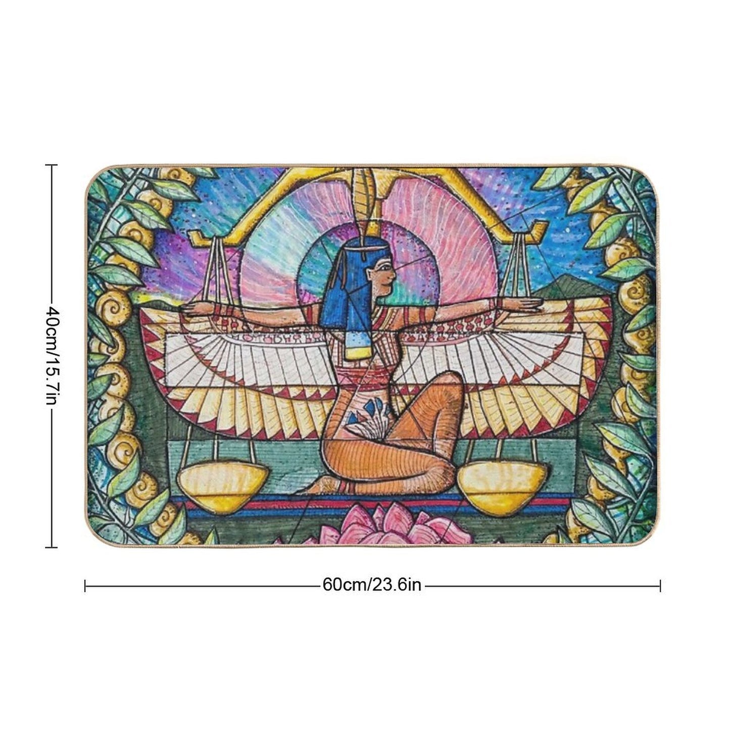 Libra's Balance The Weight of Justice  Rapid-Drying Bath Mat