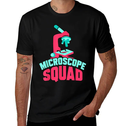 Microscope Squad Funny Sayings Microscopes Biologist  Stretchy T-Shirt
