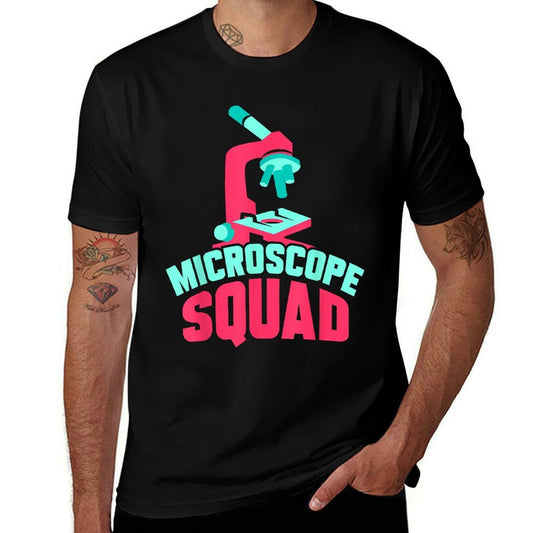 Microscope Squad Funny Sayings Microscopes Biologist  Stretchy T-Shirt