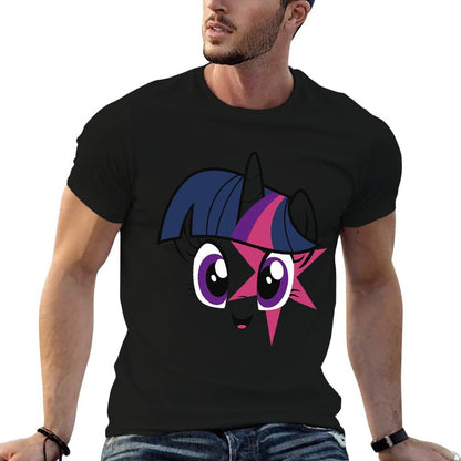 Kids My Little Pony Friendship Is Magic Twilight Sparkle Face Premium  Graphic-printed T-Shirt