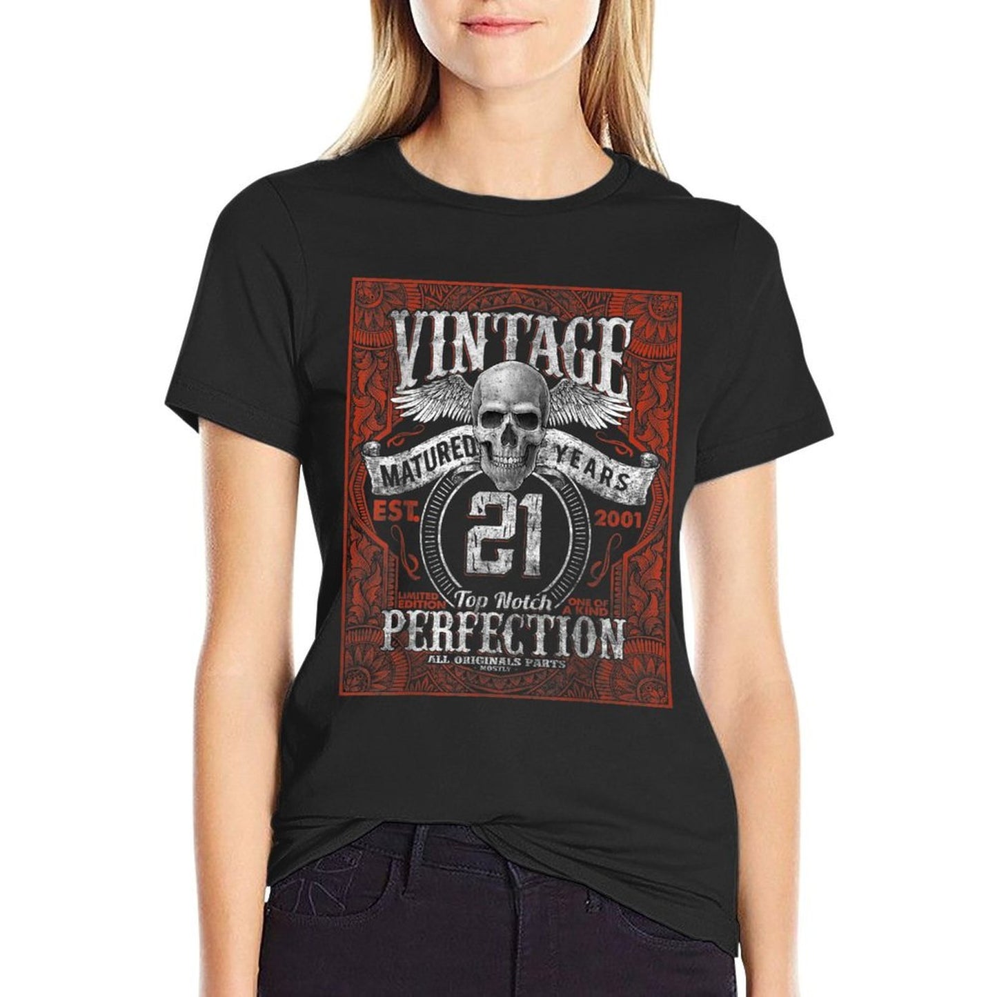 Vintage 2001 Limited Edition 2001 21 Years Old 21st Birthday  Eco-friendly Material T-Shirt