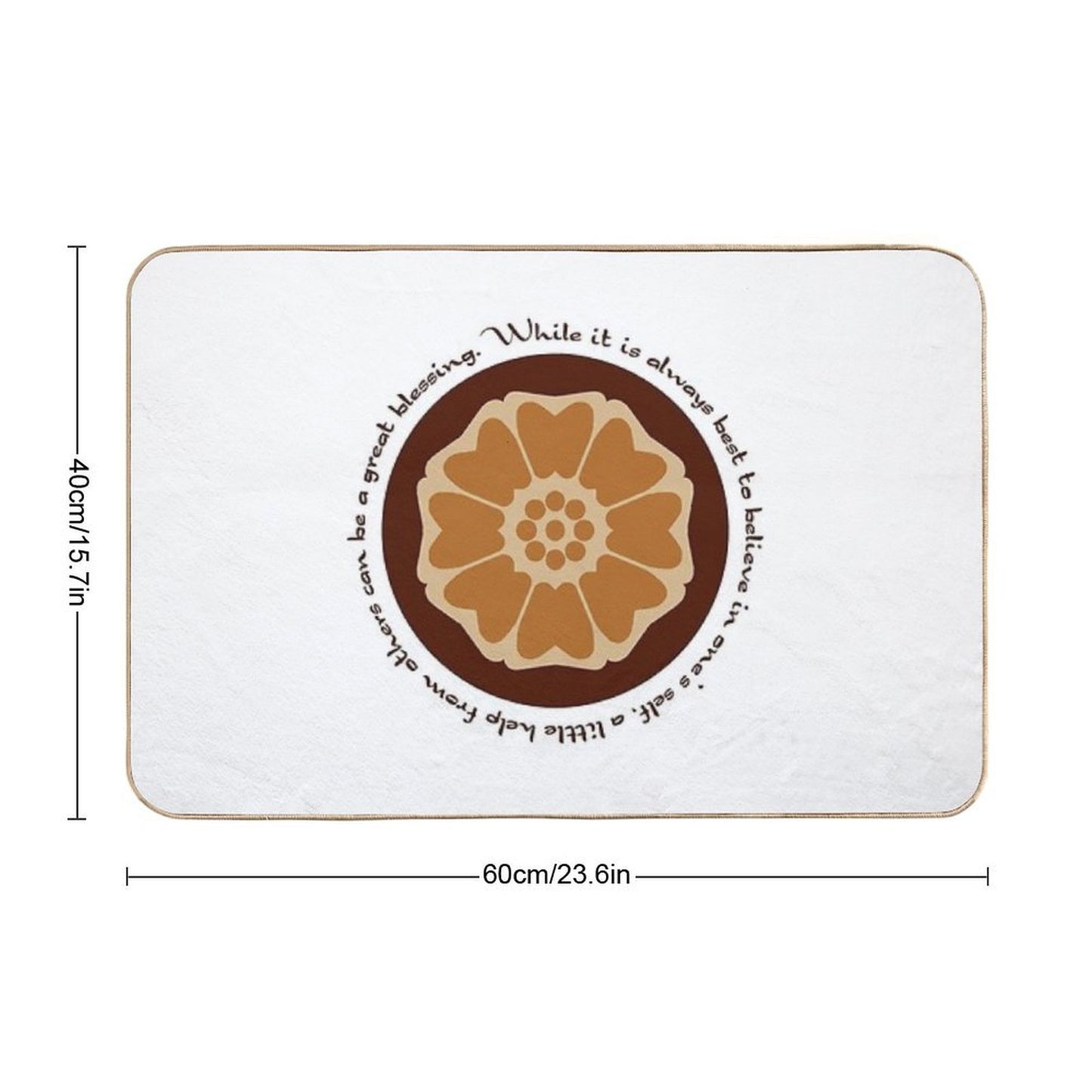 White Lotus Iroh Quote  Odorless Bath Mat