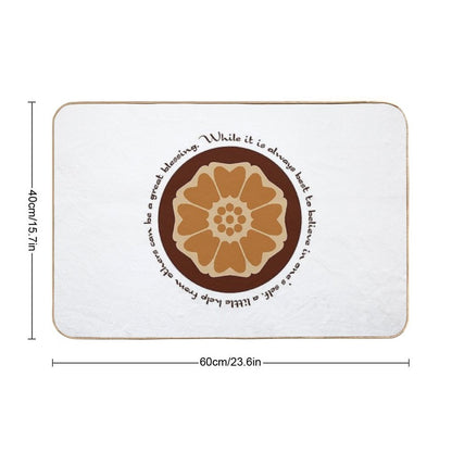 White Lotus Iroh Quote  Odorless Bath Mat