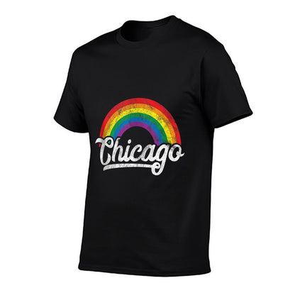 Chicago Rainbow LGBT Gay Pride  Wrinkle-resistant T-Shirt