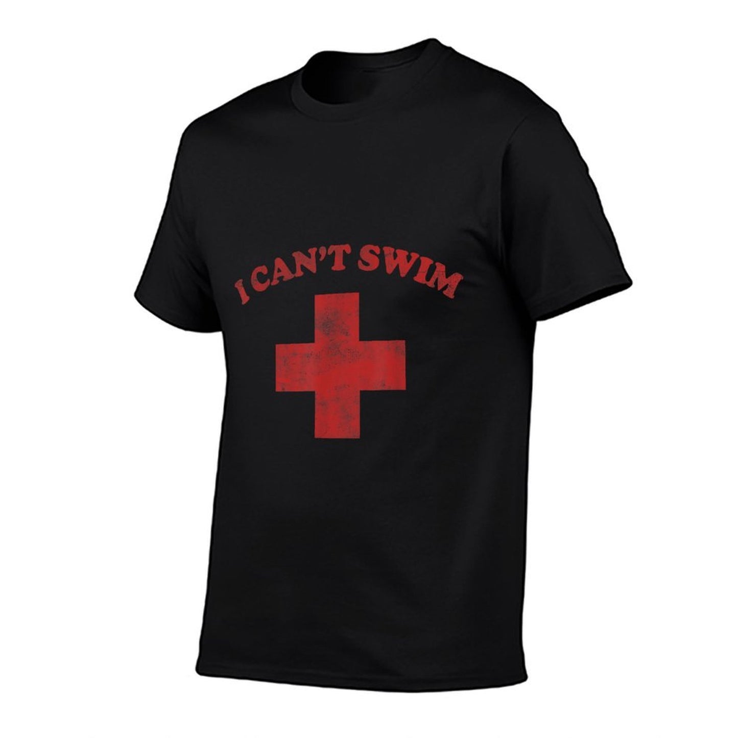 Summer Humor Funny Pool Lifeguard Tshirt I Cant Swim  Eco-friendly Material T-Shirt