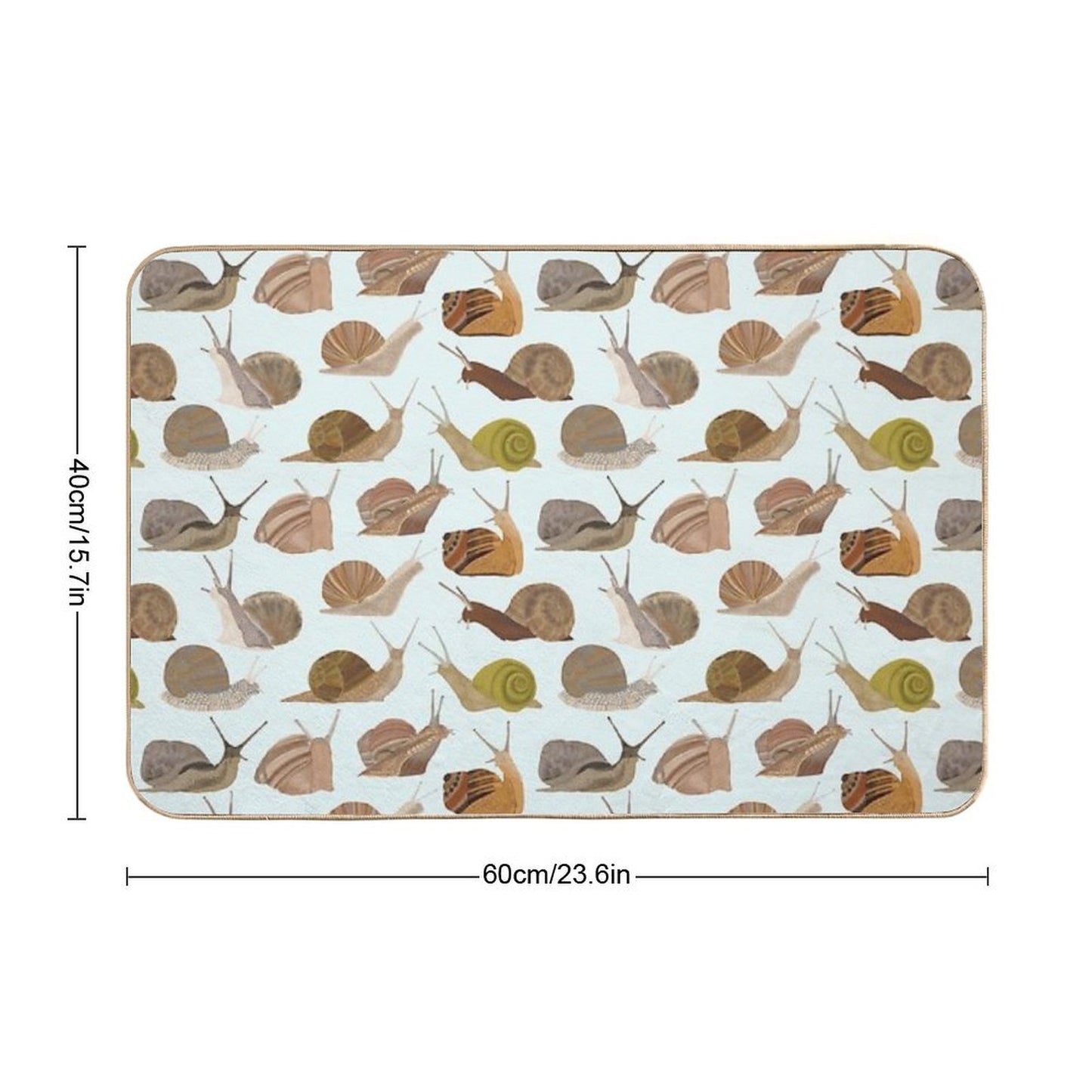 Snails  Dirt-Trapping Bath Mat