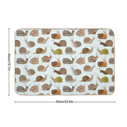 Snails  Dirt-Trapping Bath Mat