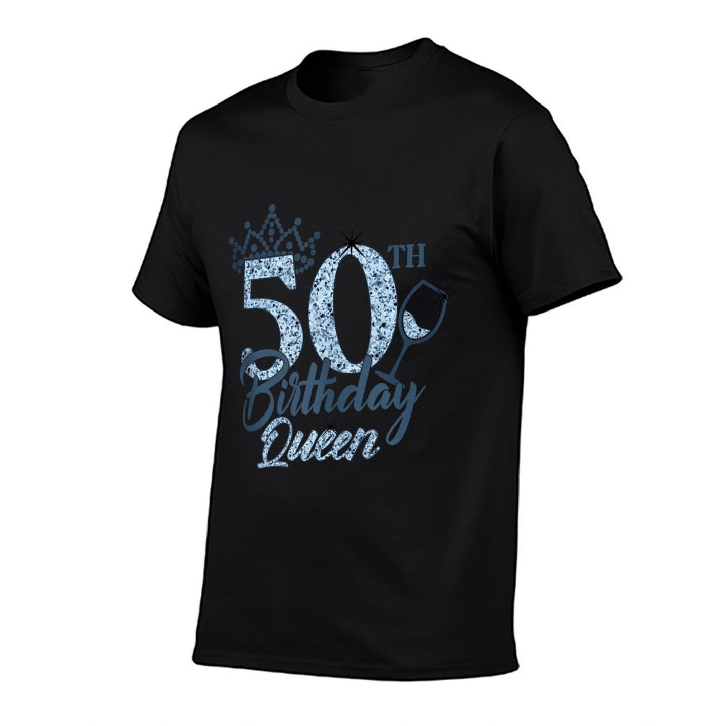 Stepping Into My 50th Birthday Queen Gift for Her Woman Birt  Moisture-wicking T-Shirt