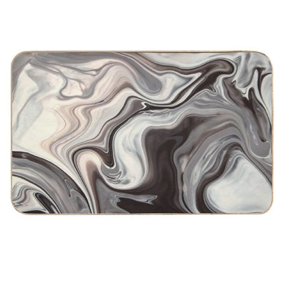 Marble Texture  Easy Maintenance Bath Mat