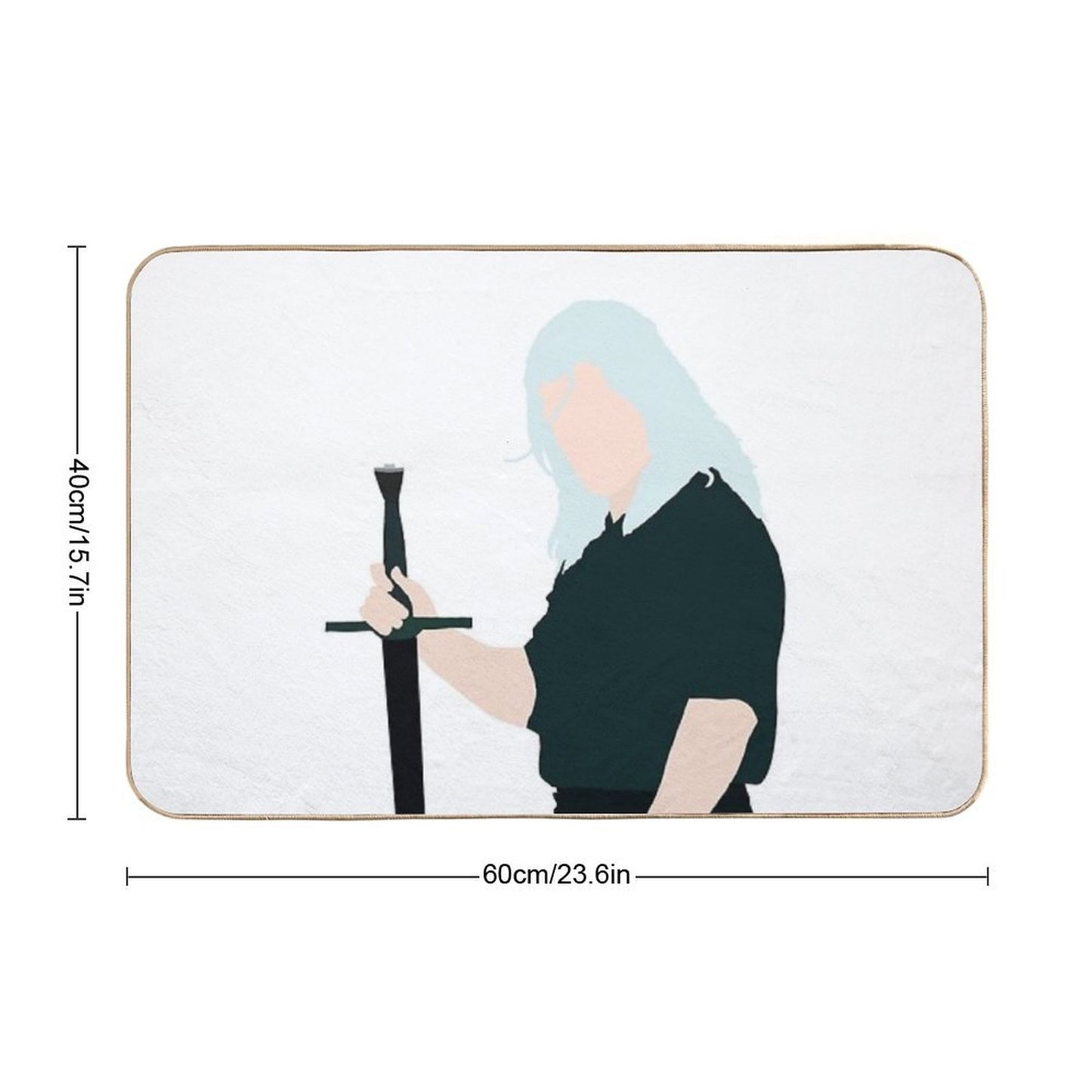 The Witcher  Geralt of Rivia  Dirt-Trapping Bath Mat
