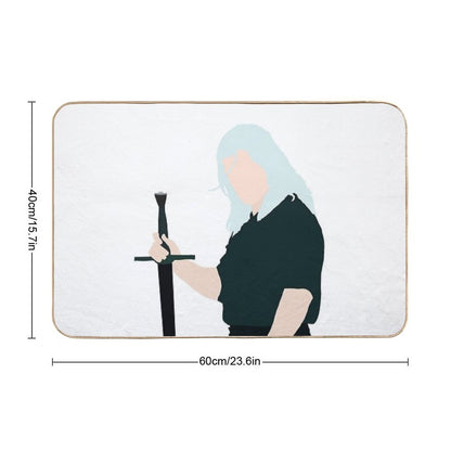 The Witcher  Geralt of Rivia  Dirt-Trapping Bath Mat
