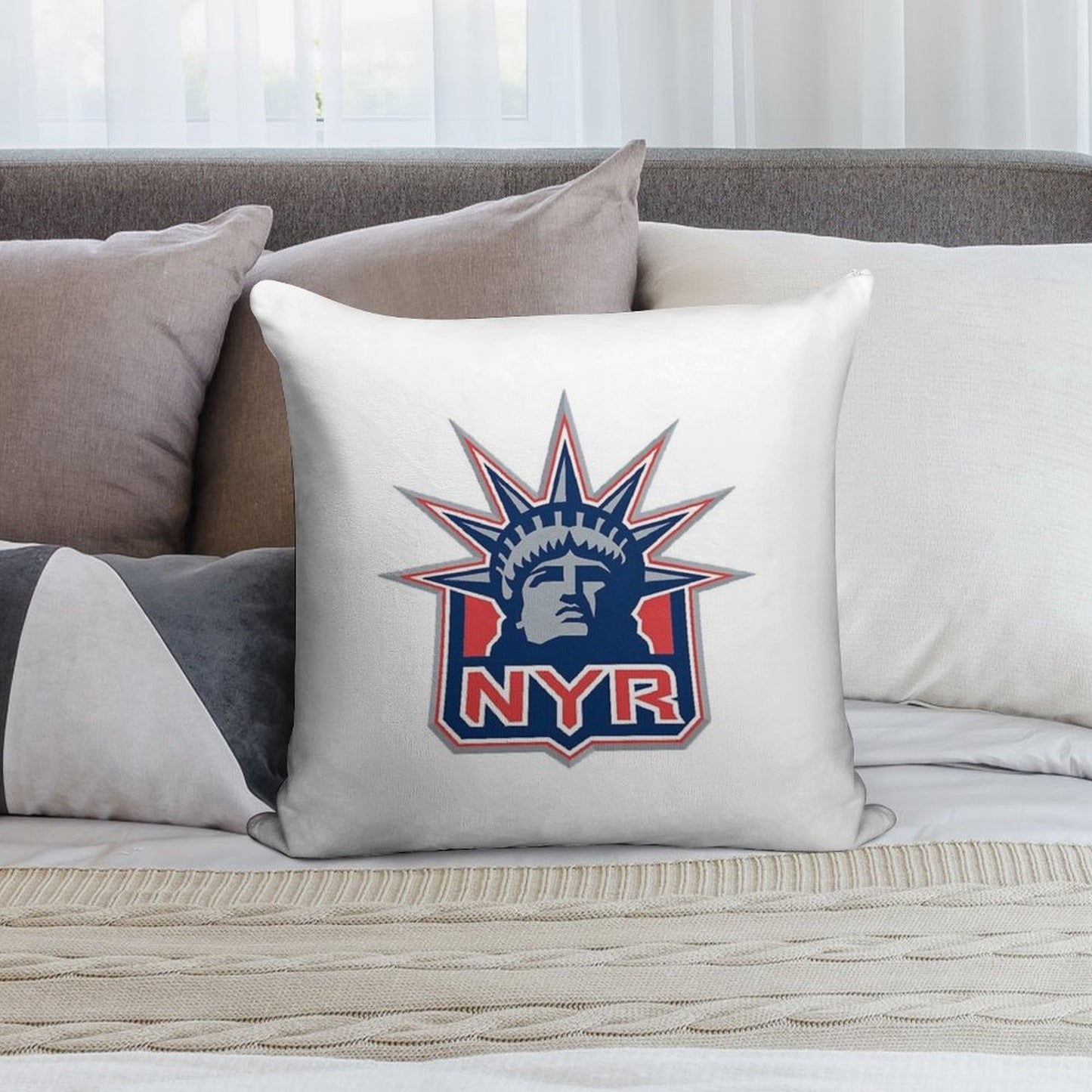 NYR Alternate Soft Anti-Pilling Throw Pillow