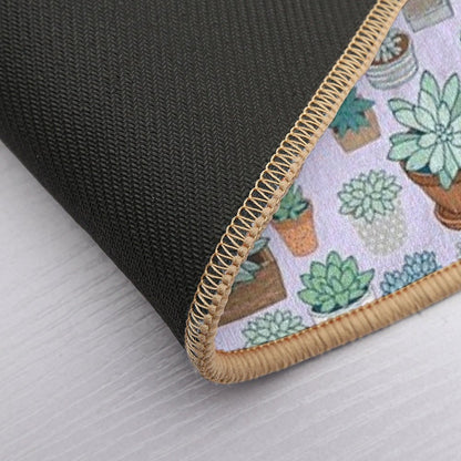 Succulent Love  Easy To Clean Bath Mat