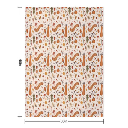 Warm Autumn Velvety-soft Throw Blanket