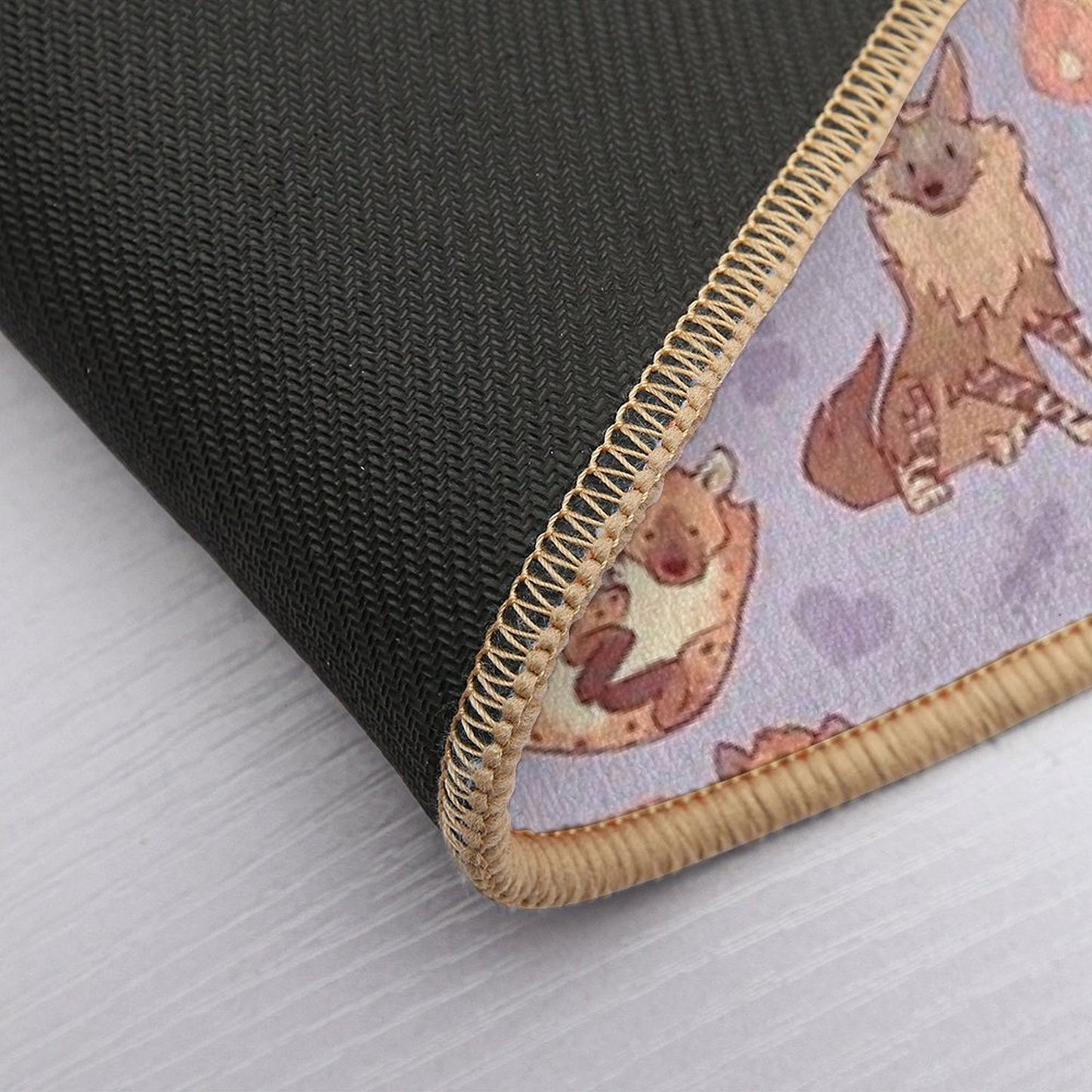 Hyenas in Lavender  Long-Lasting Bath Mat