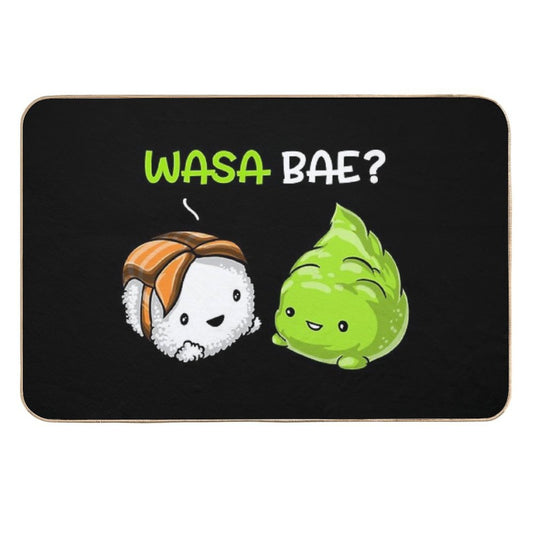 Sushi Wasabi Wasa Bae  Anti-Trip Bath Mat