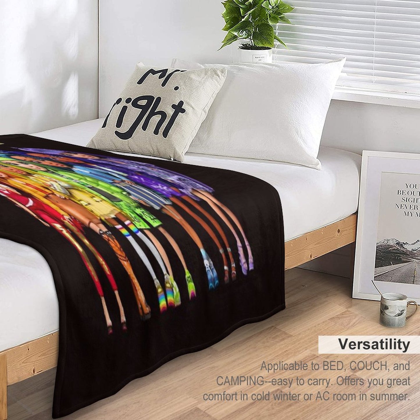 Rainbow High Gift For Fans Rainbow High Dolls Rainbow High Characters Compact Throw Blanket