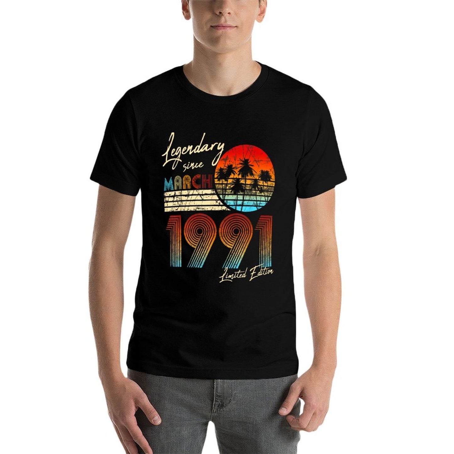 Legendary Since Bday March 1991 Vintage 30Th Birthday  Lightweight T-Shirt