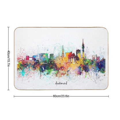 Dortmund Skyline  Stain-Proof Bath Mat