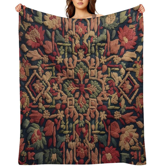 Weird Pattern Travel-friendly Throw Blanket
