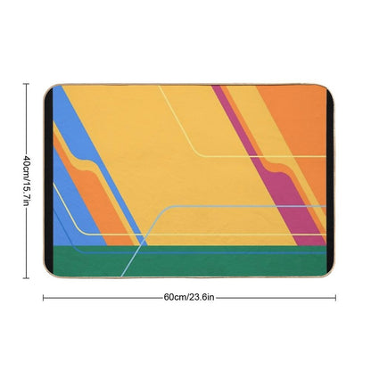 Carousel of Progress Wall  Easy To Clean Bath Mat