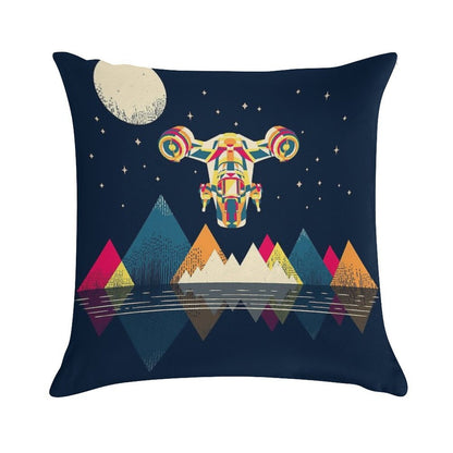 Abstract Razor Soft Washable Throw Pillow