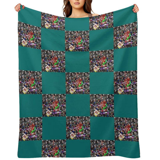 Gtreatest DJs Mosaic Travel-friendly Throw Blanket