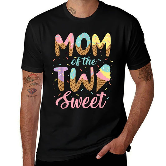 Mom of The Two Sweet Birthday Girl Ice Cream Lovers 2nd  Breathable T-Shirt
