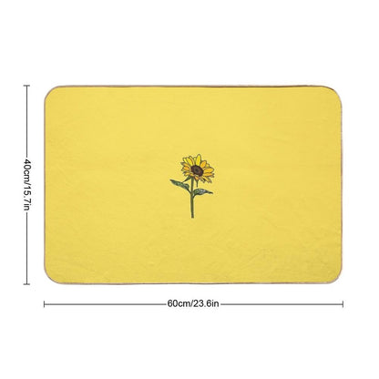 Little Aesthetic Sunflower  Toxin-Free Bath Mat