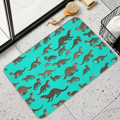 Know Your Otters  Easy To Clean Bath Mat