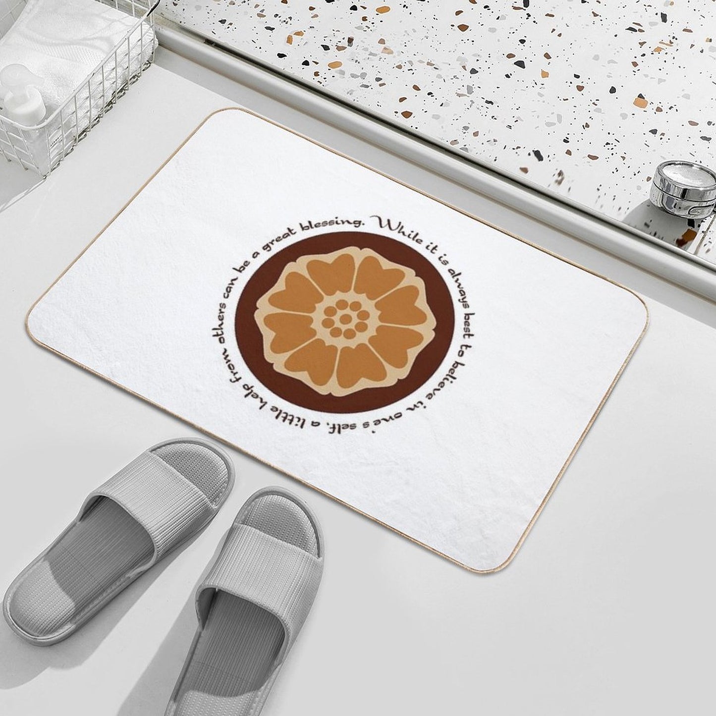 White Lotus Iroh Quote  Odorless Bath Mat