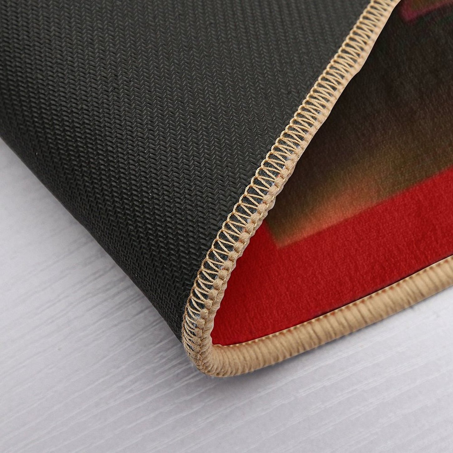 Black Pearl (Red)  Slip-Resistant Bath Mat