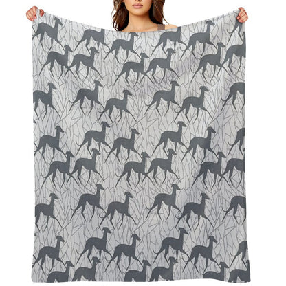 Italian Greyhounds Shrink-resistant Throw Blanket