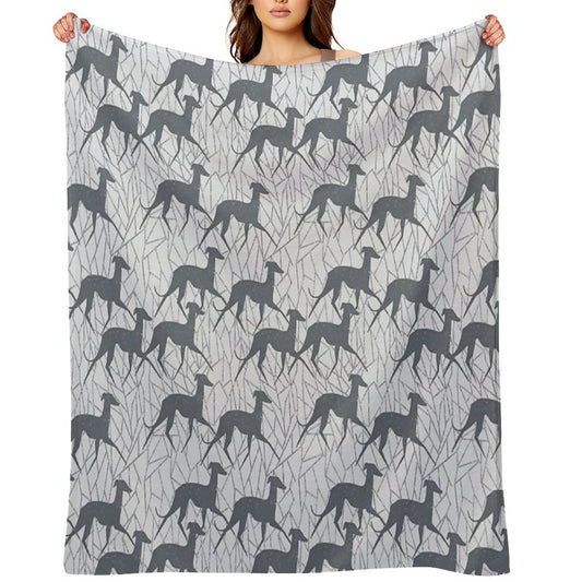 Italian Greyhounds Shrink-resistant Throw Blanket