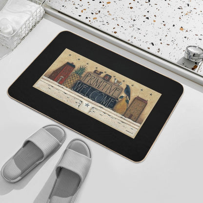 A Primitive Welcome by Donna Atkins  Eco-Friendly Bath Mat